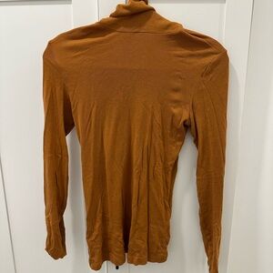 Splendid Rust Turtleneck Top